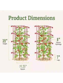 Tomato Cages, Set Of 4 -Best Garden Care Shop 8587040 1