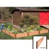 L-Shaped Composite Raised Bed, 12'x12' With 1" Boards -Best Garden Care Shop 8588254 02v sienna composite raised garden bed 1 inch l shaped