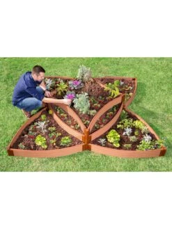 Classic Sienna Raised Garden Bed Versailles Sunburst With 1" Boards -Best Garden Care Shop 8589503 01v