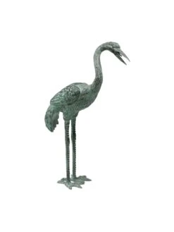 Bronze Crane Statues, Small -Best Garden Care Shop 8589916 001v
