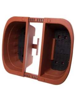 Self-Watering Saddle Railing Planter, 16" -Best Garden Care Shop 8592175TC 2028z tif