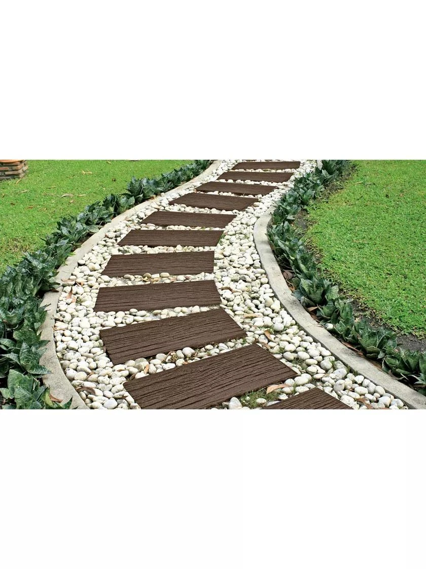 Recycled Rubber Railroad Tie Stepping Stone 4 Recycled Rubber Railroad Tie Stepping Stone - Image 2