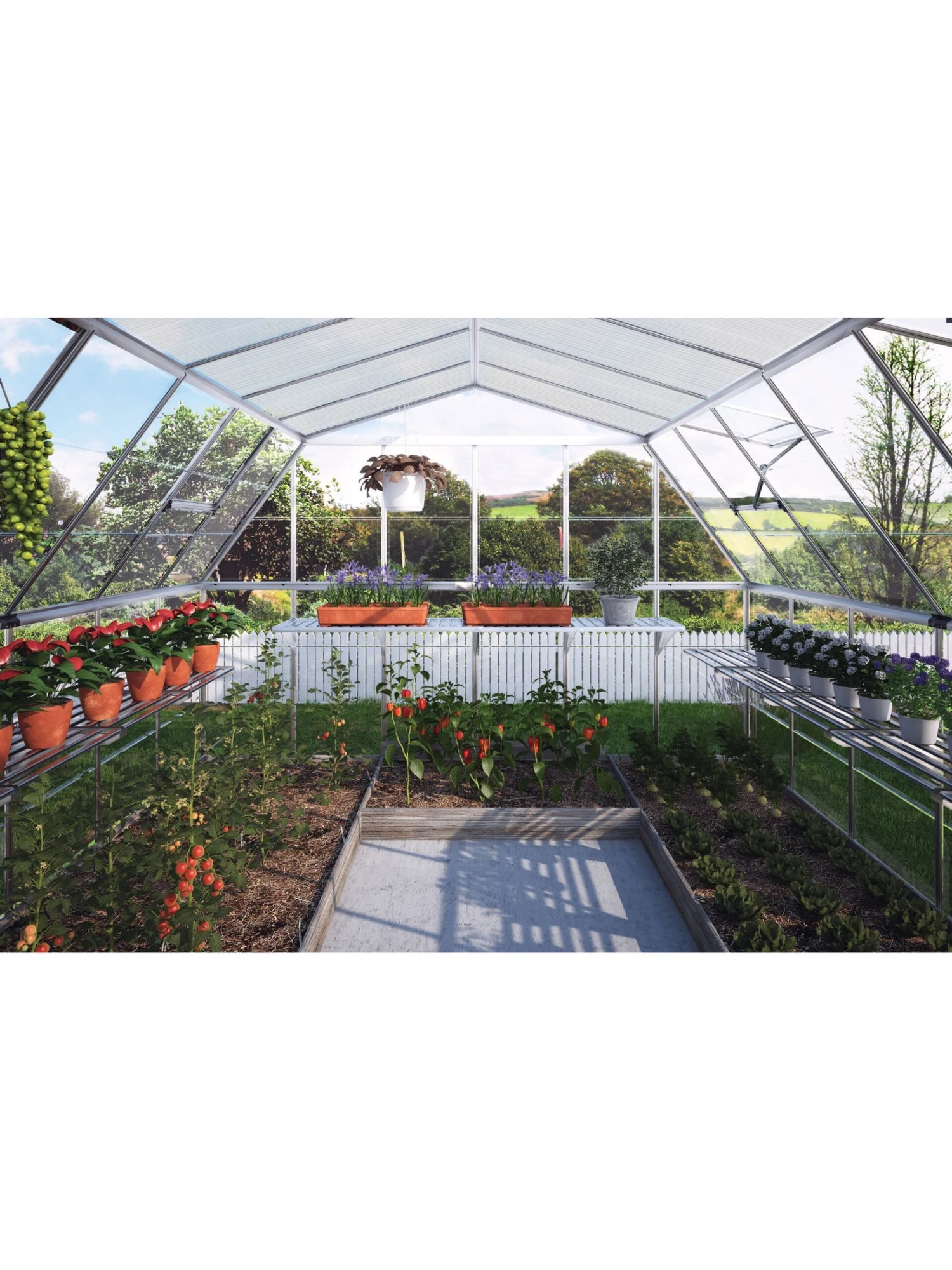 Canopia® By Palram Americana™ Greenhouse, 12' X 12' 7 Canopia® By Palram Americana™ Greenhouse, 12' X 12' - Image 5