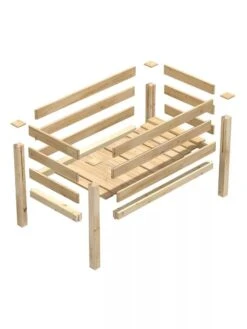 Elevated Cedar Garden Bed, 2' X 4' X 31" 12 Elevated Cedar Garden Bed, 2' X 4' X 31" -Best Garden Care Shop 8596147 09V 3 4