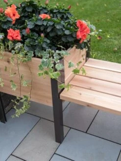 Elevated Cedar Planter Bench Kit, Natural, 90" -Best Garden Care Shop 8597992 9645 tif