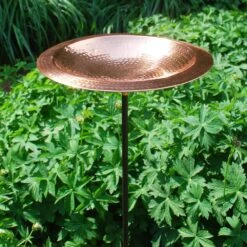 Achla Designs Hammered Copper Bowl Bird Bath