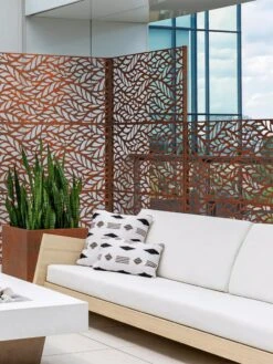 Veradek 2-Panel Privacy Screen Set, Flowleaf 12 Veradek 2-Panel Privacy Screen Set, Flowleaf -Best Garden Care Shop 8599212 06V tif