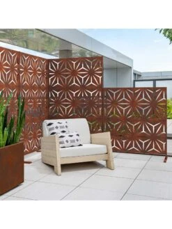Veradek 2-Panel Privacy Screen Set, Star 19 Veradek 2-Panel Privacy Screen Set, Star -Best Garden Care Shop 8599214 05v