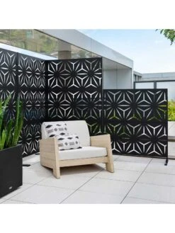 Veradek 2-Panel Privacy Screen Set, Star 18 Veradek 2-Panel Privacy Screen Set, Star -Best Garden Care Shop 8599214 09v