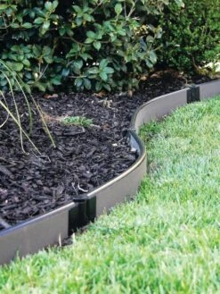 Curved Composite Landscape Edging Kit With 1" Boards -Best Garden Care Shop 8599404 11V tif