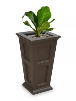 Fairfield Self-Watering Tall Patio Planters, 34” -Best Garden Care Shop 8600109 06V tif