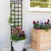 Mission-Style Planter Stand With Trellis -Best Garden Care Shop 8600111 19900 tif