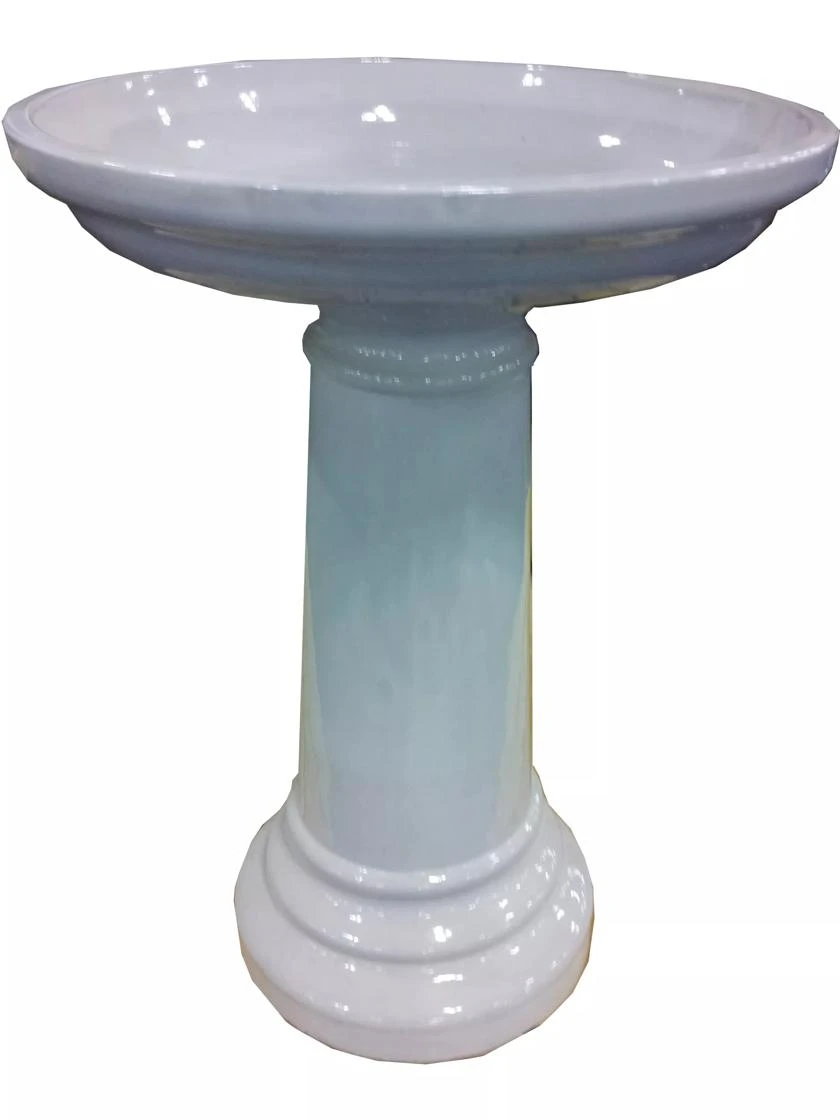 Classic Ceramic Bird Bath 6 Classic Ceramic Bird Bath - Image 4