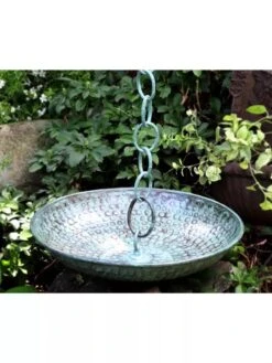 Rain Chain Basins -Best Garden Care Shop 8600211 04V rain chain basins blue verde patina