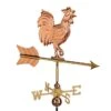Rooster Garden Copper Weathervane With Pole -Best Garden Care Shop 8600284 03v rooster garden copper weathervane pole