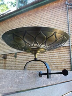 Achla Designs African Daisy Birdbath With Over-the-Rail Bracket -Best Garden Care Shop 8609295 02v