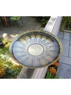 Achla Designs African Daisy Birdbath With Over-the-Rail Bracket -Best Garden Care Shop 8609295 03v
