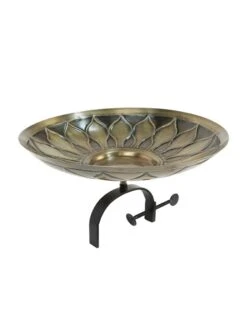 Achla Designs African Daisy Birdbath With Over-the-Rail Bracket -Best Garden Care Shop 8609295 04v