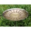 Achla Designs African Daisy Birdbath With Stake -Best Garden Care Shop 8609296 01v achla designs african daisy brass birdbath with stake