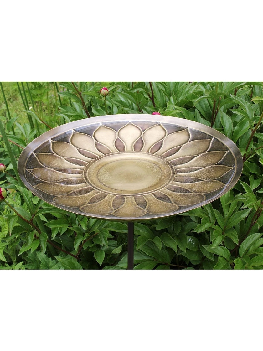 Achla Designs African Daisy Birdbath With Stake 3 Achla Designs African Daisy Birdbath With Stake