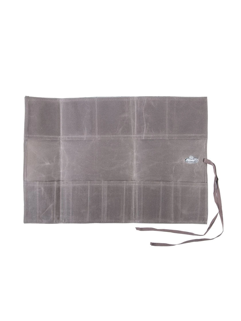 Esschert Waxed Canvas Roll Up Pouch 4 Esschert Waxed Canvas Roll Up Pouch - Image 2