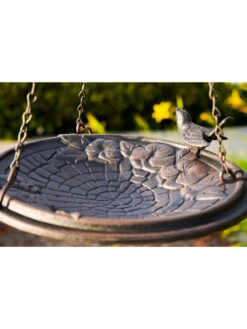 Floral Motif Hanging Birdbath 7 Floral Motif Hanging Birdbath -Best Garden Care Shop 8610562 01v