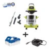 Sun Joe 24V-WDV6000 24-Volt ION+ Cordless Portable Stainless Steel Wet/Dry Vacuum Kit | 5.3 Gal | W/ 4.0-Ah Battery And Charger -Best Garden Care Shop 8610658 01v sun joe cordless wet dry vacuum kit