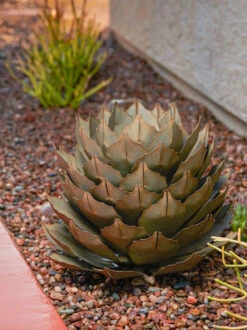 Desert Steel Artichoke Agave Sculpture -Best Garden Care Shop 8610761 042v