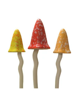Potting Shed Tinkling Toadstool Sculptures, Set Of 3 -Best Garden Care Shop 8611730 sum 04v potting shed tinkling toadstool sculptures set of 3 summer