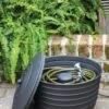 Matte Black Ribbed Hose Pot With Lid 2 Matte Black Ribbed Hose Pot With Lid -Best Garden Care Shop 8611991 061 tif