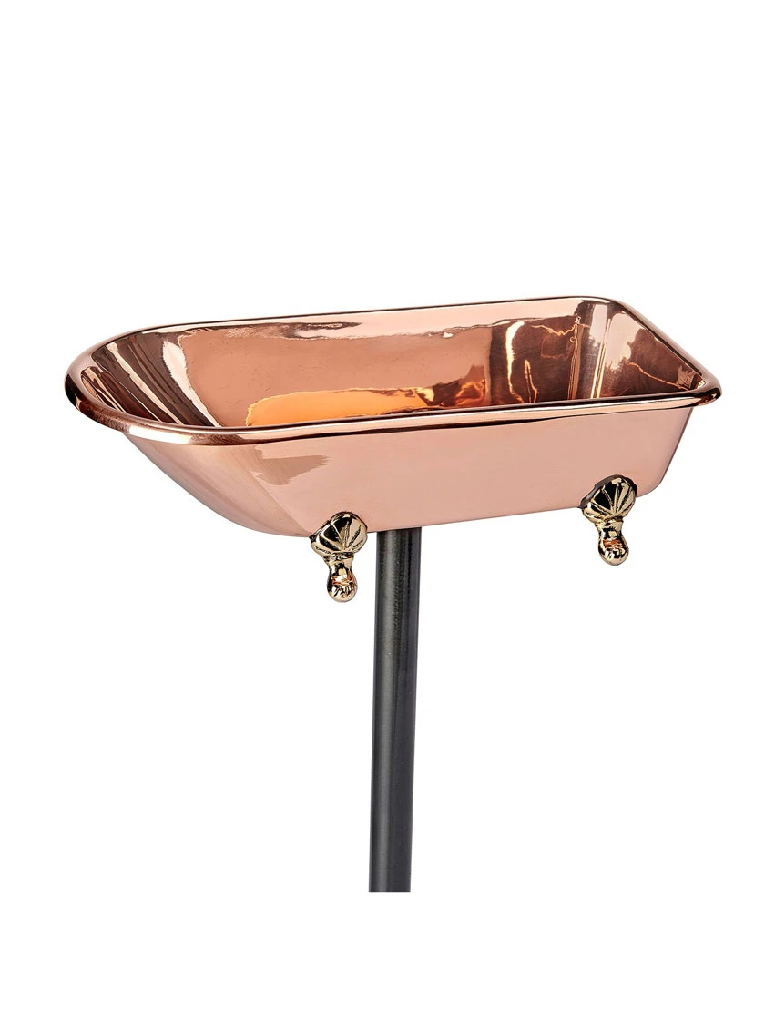 Copper Bathtub Birdbath 4 Copper Bathtub Birdbath - Image 2
