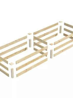 Pine Raised Garden Bed, 2' X 8' -Best Garden Care Shop 8612244 01V jpg