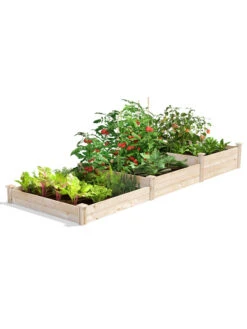 3-Tier Pine Raised Garden Bed, 4'x12'