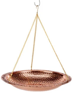 Copper Hanging Birdbath, 18" 8 Copper Hanging Birdbath, 18" -Best Garden Care Shop 8612268 03v