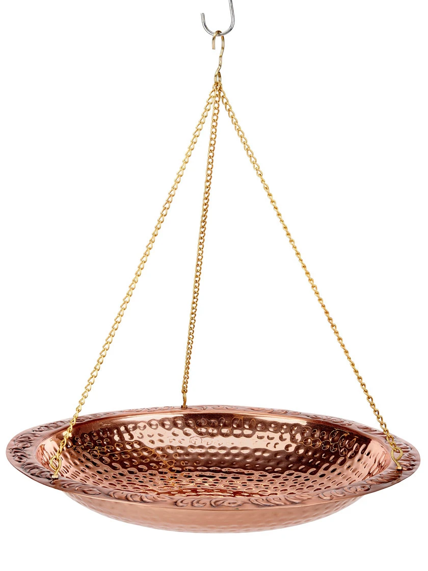 Copper Hanging Birdbath, 18" 5 Copper Hanging Birdbath, 18" - Image 3