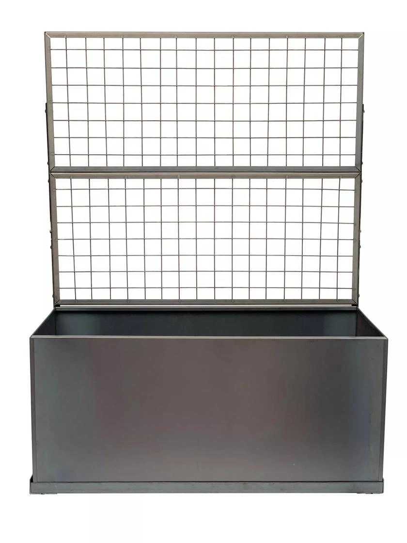 Nice Corten Trough Planters With Trellis 4 Nice Corten Trough Planters With Trellis - Image 2