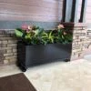 Nice Aluminum Trough Planter With Casters, 19" High 1 Nice Aluminum Trough Planter With Casters, 19" High -Best Garden Care Shop 8612402 04V jpg