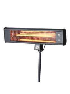 Sun Joe® 1500W Elec. Infrared OD Patio Heater, Adjust Ht. Range, W/Wall Bracket & Cover -Best Garden Care Shop 8612532 01v