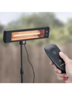 Sun Joe® 1500W Elec. Infrared OD Patio Heater, Adjust Ht. Range, W/Wall Bracket & Cover -Best Garden Care Shop 8612532 07v