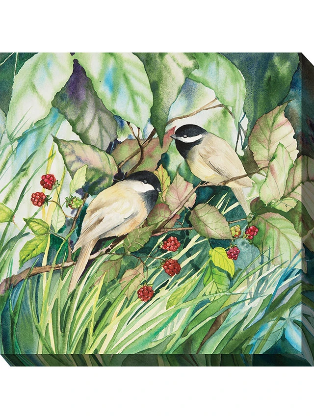 Chickadees Outdoor Wall Art 3 Chickadees Outdoor Wall Art