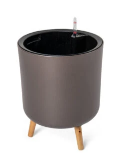 Ava Self-Watering Round Planter -Best Garden Care Shop 8612692 298 ava self watering round planter coffee
