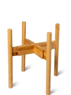 Adjustable Bamboo Plant Stand, Set Of 2 -Best Garden Care Shop 8613292 7071