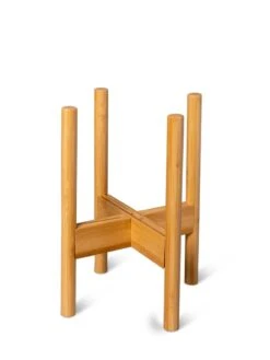 Adjustable Bamboo Plant Stand, Set Of 2 -Best Garden Care Shop 8613292 7076