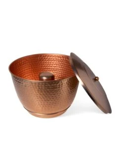 Hammered Copper Hose Pot With Lid -Best Garden Care Shop 8613311 5812