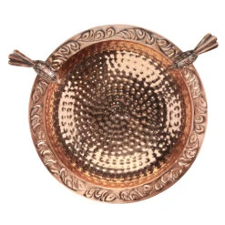 Pure Copper Bird Bath With Two Copper Birds And Tree Multipronged Garden Pole -Best Garden Care Shop 8613379 06v