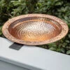 Pure Copper Bird Bath Deck Mount -Best Garden Care Shop 8613381 01v pure copper bird bath deck mount