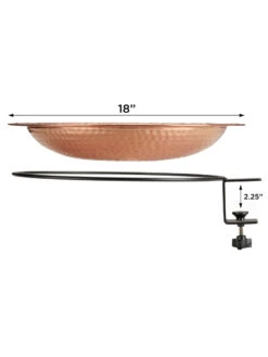Pure Copper Bird Bath Deck Mount 15 Pure Copper Bird Bath Deck Mount -Best Garden Care Shop 8613382 05v