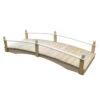 Acorn Garden Bridge Unfinished 3' X 10' -Best Garden Care Shop 8613403 02v acorn garden bridge unfinished 3 foot x 10 foot