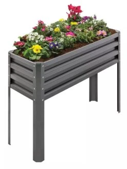 Metal Double Height Raised Garden Bed -Best Garden Care Shop 8613688 01V 3 4