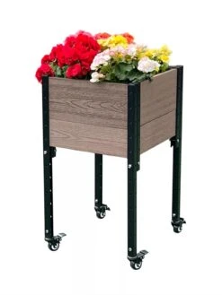 Mobile Elevated Corner Planter -Best Garden Care Shop 8614267 02V